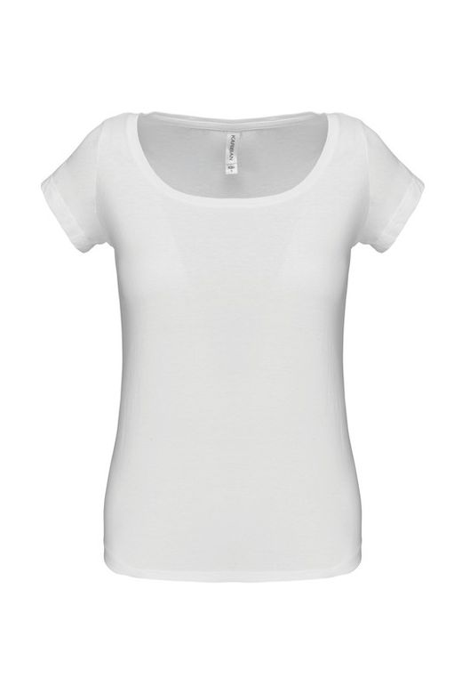Camiseta cuello barco mujer