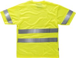 Box-Neck-T-Shirt, kurze Ärmel, reflektierende Bänder EN ISO 471: 2013 Yellow AV