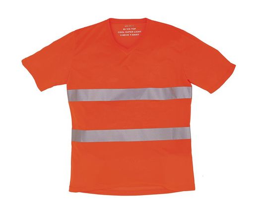 Camiseta cuello V Fluo