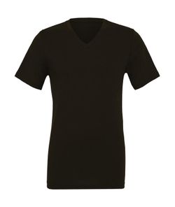 Camiseta cuello V unisex de punto simple