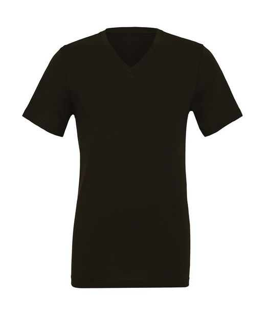 Camiseta cuello V unisex de punto simple