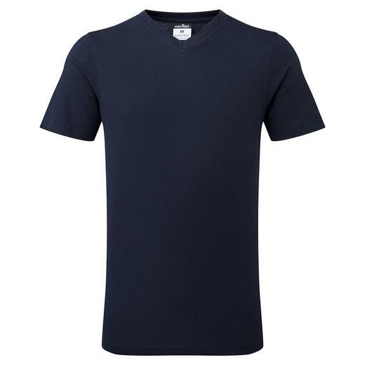 Camiseta de algodón con cuello en V