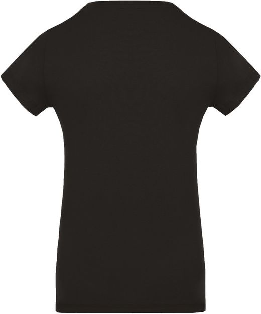 Camiseta de algodão orgânico feminino