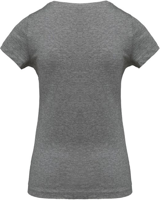 Camiseta de algodão orgânico feminino