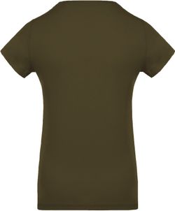 Camiseta de algodão orgânico feminino