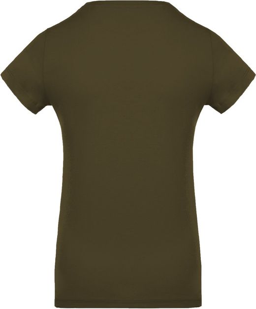 Camiseta de algodão orgânico feminino