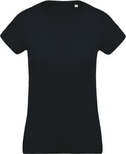 Camiseta de algodão orgânico feminino