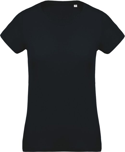Camiseta de algodão orgânico feminino