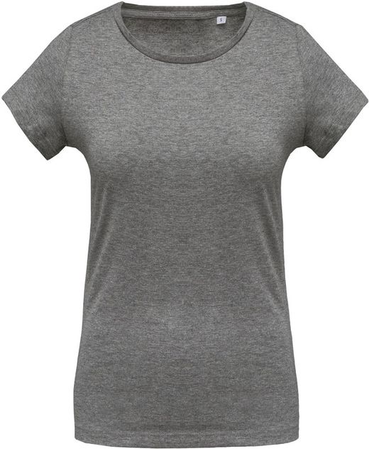 Camiseta de algodão orgânico feminino