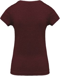 Camiseta de algodão orgânico feminino