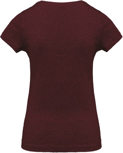 Camiseta de algodão orgânico feminino