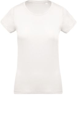 Camiseta de algodão orgânico feminino