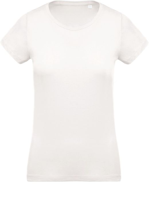 Camiseta de algodão orgânico feminino