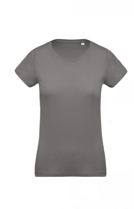 Camiseta de algodão orgânico feminino