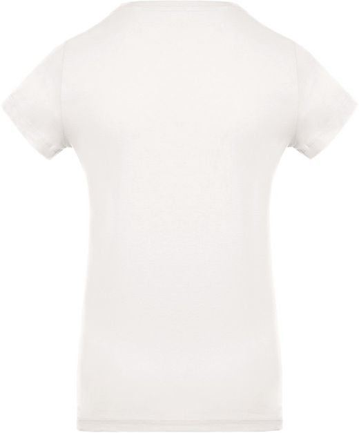 Camiseta de algodão orgânico feminino