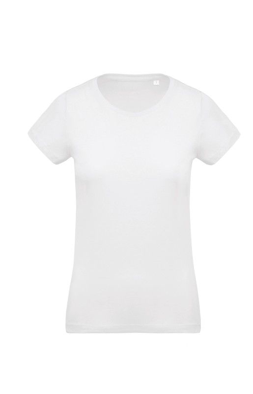 Camiseta de algodão orgânico feminino