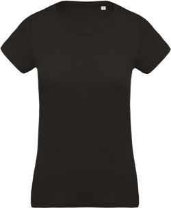 Camiseta de algodão orgânico feminino