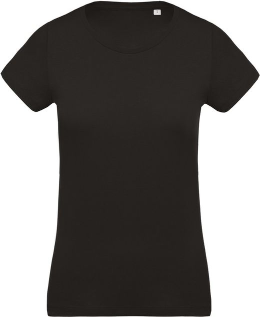 Camiseta de algodão orgânico feminino
