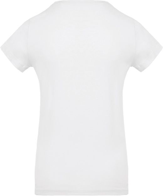 Camiseta de algodão orgânico feminino
