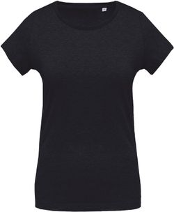 Camiseta de algodão orgânico feminino