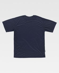 Camiseta de alta visibilidad de manga corta en poliéster. Marino