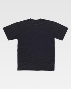 Camiseta de alta visibilidad de manga corta en poliéster. Negro