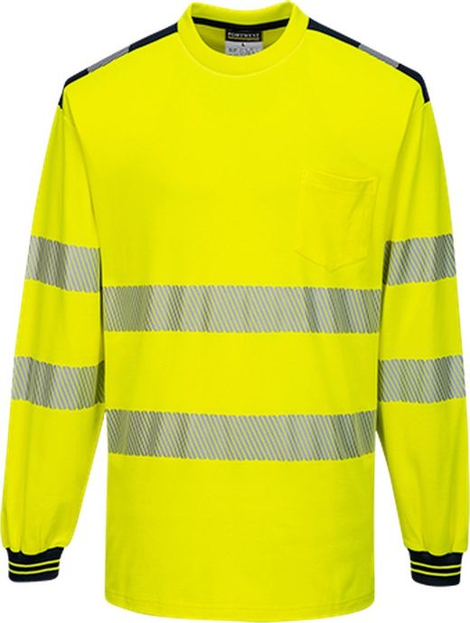 PW3 T-Shirt manica lunga Hi-Vis