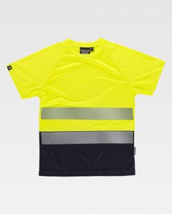 Camiseta de color Amarillo A.V.+Marino