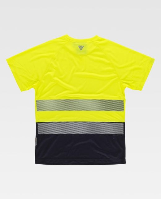 Camiseta de color Amarillo A.V.+Marino