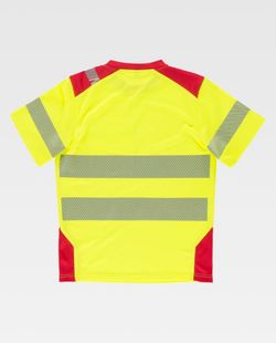 Camiseta de color Amarillo A.V.+Rojo | Fluor