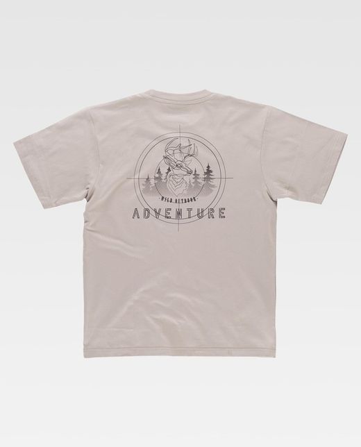 Camiseta de color Gris Topo