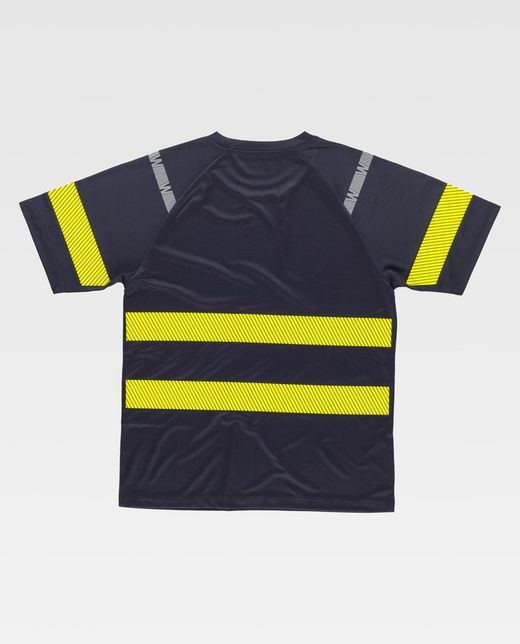 Camiseta de color Marino+Amarillo A.V.