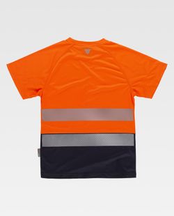 Camiseta de color Naranja A.V.+Marino