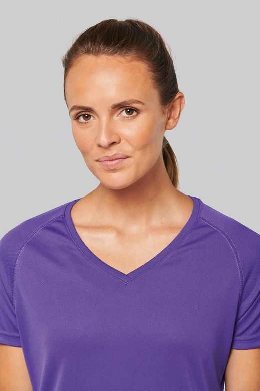 Sportoberteil für Frauen mit V-Ausschnitt
