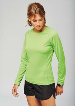 CAMISETA DE DEPORTE MANGA LARGA MUJER