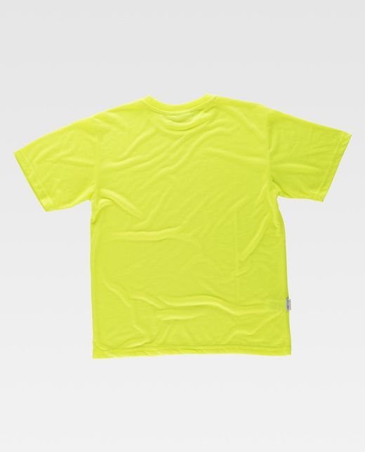 Schlichtes Kurzarm-T-Shirt ohne Taschen Gelb AV