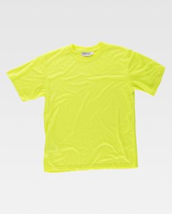 Schlichtes Kurzarm-T-Shirt ohne Taschen Gelb AV