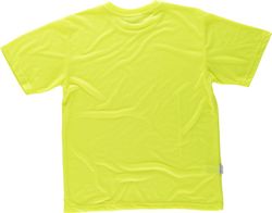 Schlichtes Kurzarm-T-Shirt ohne Taschen Gelb AV