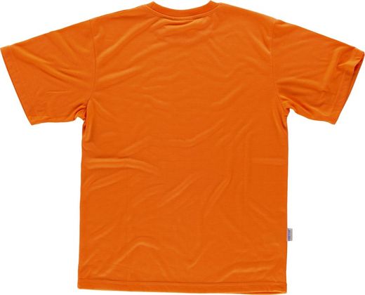 Camiseta de manga corta lisa sin bolsillos Naranja A.V.
