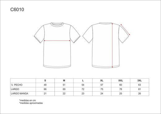 Camiseta de manga corta lisa sin bolsillos Naranja A.V.
