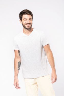 CAMISETA DE MANGA CORTA Y CUELLO DE PICO