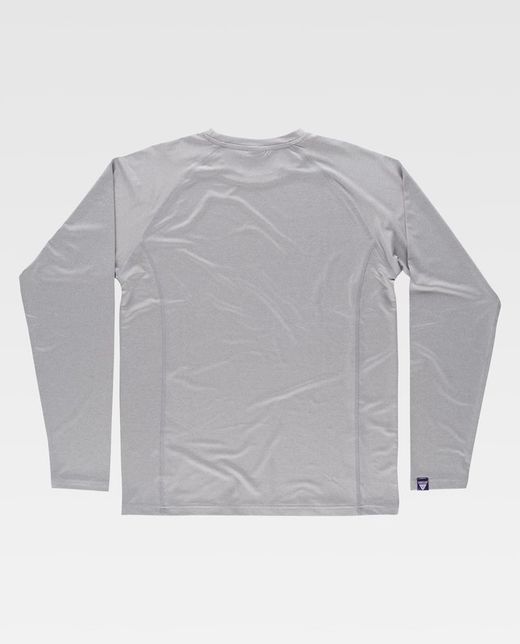 Camiseta de manga larga Color Gris Claro