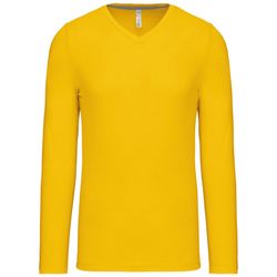 T-SHIRT A MANICHE LUNGHE CON SCOLLO AV DA UOMO