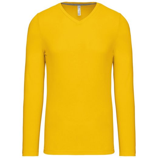 T-SHIRT A MANICHE LUNGHE CON SCOLLO AV DA UOMO