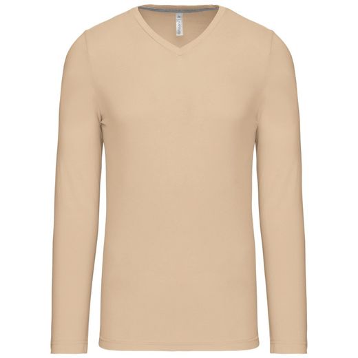 T-SHIRT A MANICHE LUNGHE CON SCOLLO AV DA UOMO