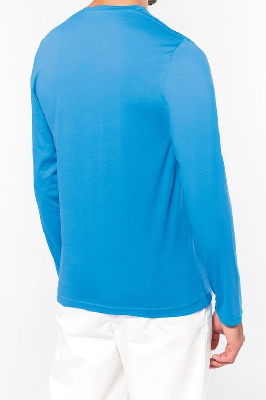 T-SHIRT A MANICHE LUNGHE CON SCOLLO AV DA UOMO