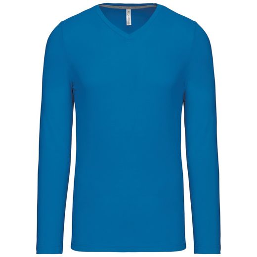 T-SHIRT A MANICHE LUNGHE CON SCOLLO AV DA UOMO