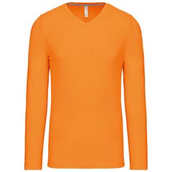 T-SHIRT A MANICHE LUNGHE CON SCOLLO AV DA UOMO