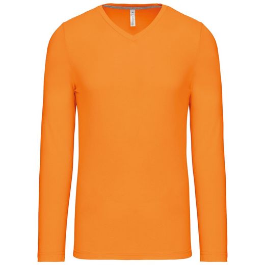 T-SHIRT A MANICHE LUNGHE CON SCOLLO AV DA UOMO