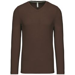 T-SHIRT A MANICHE LUNGHE CON SCOLLO AV DA UOMO